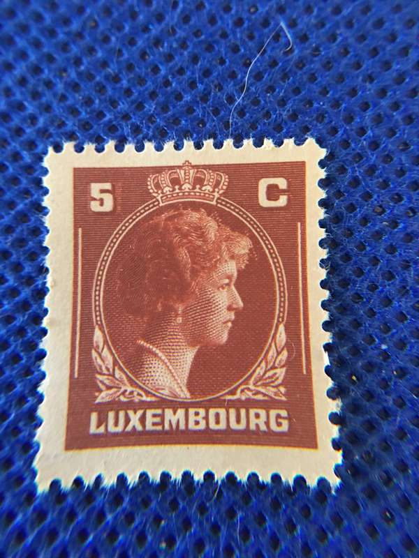 LUXEMBOURG GRAND DUTCHESS 1927 UNUSED STAMP