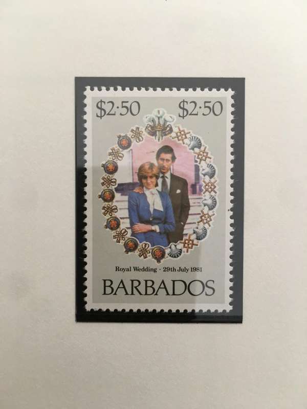 BARBADOS - ROYAL WEDDING OF H,H, PRINCE CHARLES & LADY DIANA - 1981 - 3 MINT STAMPS