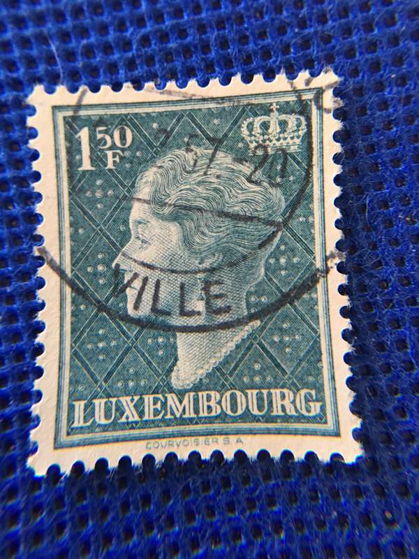 LUXEMBOURG 1 50 F USED STAMP