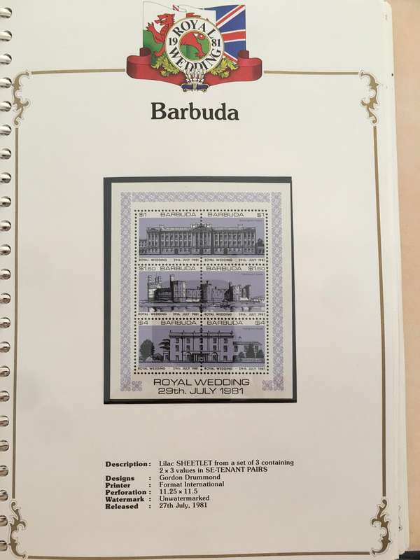 BARBUDA - ROYAL WEDDING OF H.H. PRINCE CHARLES & LADY DIANA - 1981  - MINT STAMPS