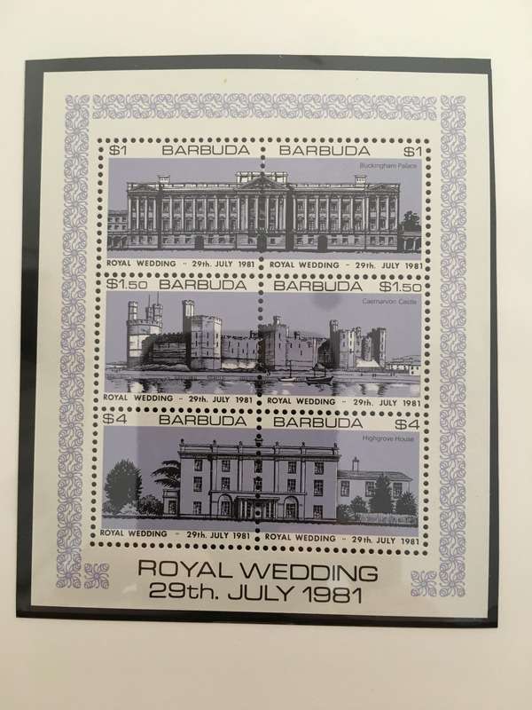 BARBUDA - ROYAL WEDDING OF H.H. PRINCE CHARLES & LADY DIANA - 1981  - MINT STAMPS