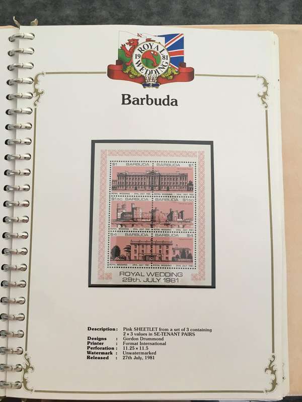 BARBUDA - ROYAL WEDDING OF H.H. PRINCE CHARLES & LADY DIANA - 1981  - MINT STAMPS