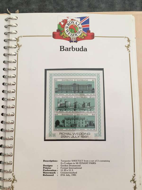BARBUDA - ROYAL WEDDING OF H.H. PRINCE CHARLES & LADY DIANA - 1981  - MINT STAMPS