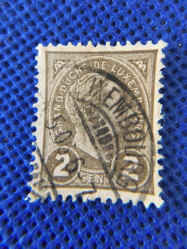 LUXEMBOURG USED  2c  POSTAGE STAMP