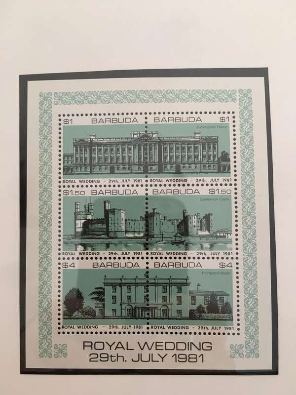 BARBUDA - ROYAL WEDDING OF H.H. PRINCE CHARLES & LADY DIANA - 1981  - MINT STAMPS