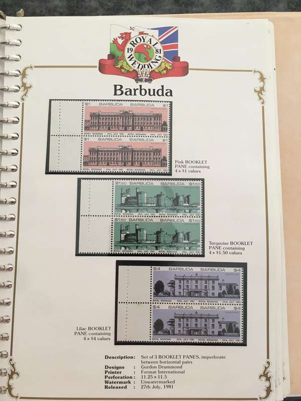BARBUDA - ROYAL WEDDING OF H.H. PRINCE CHARLES & LADY DIANA - 1981  - MINT STAMPS