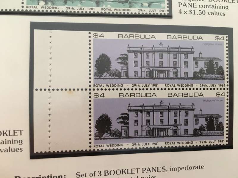 BARBUDA - ROYAL WEDDING OF H.H. PRINCE CHARLES & LADY DIANA - 1981  - MINT STAMPS