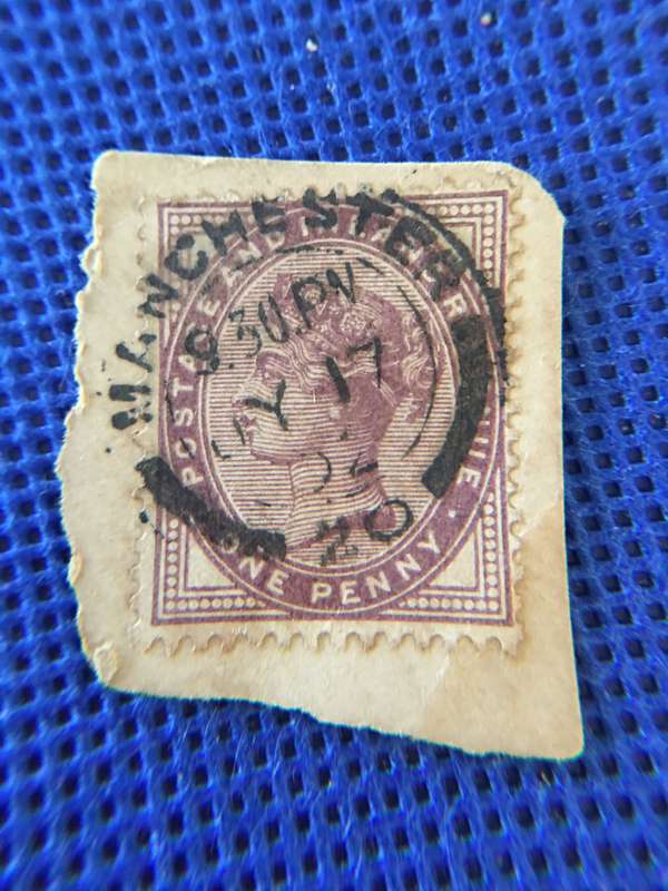 GREAT BRITAIN ONE PENNY LILAC QUEEN VICTORIA 1800`S