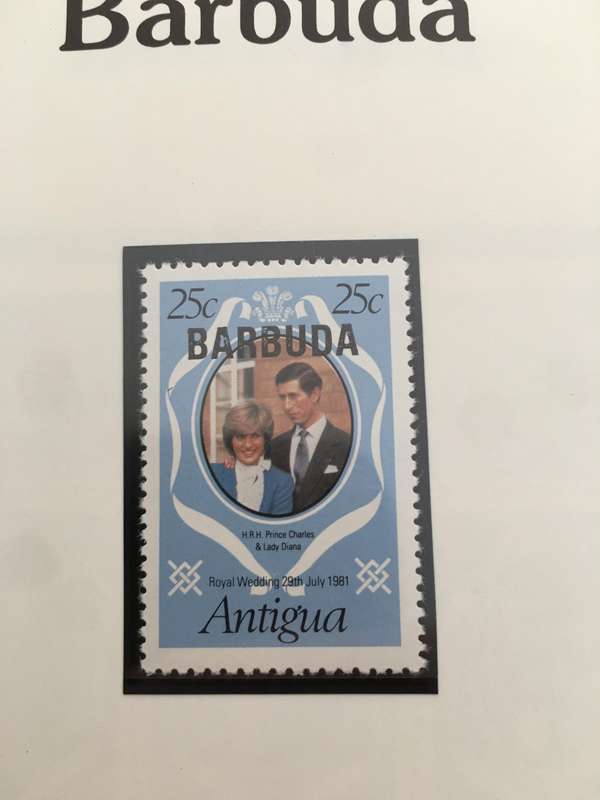 BARBUDA - ROYAL WEDDING OF H.H. PRINCE CHARLES & LADY DIANA - 1981  - 3 MINT STAMPS