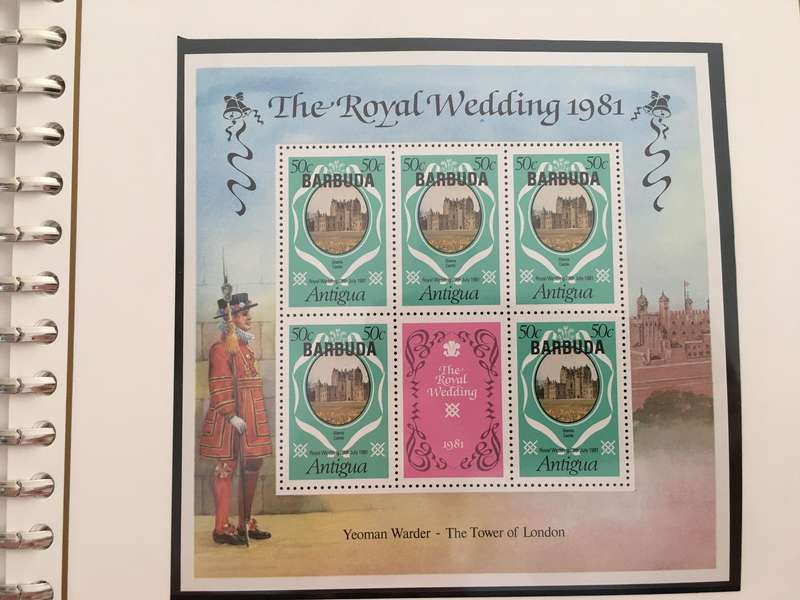 BARBUDA - ROYAL WEDDING OF H.H. PRINCE CHARLES & LADY DIANA - 1981  - 5 MINT STAMPS
