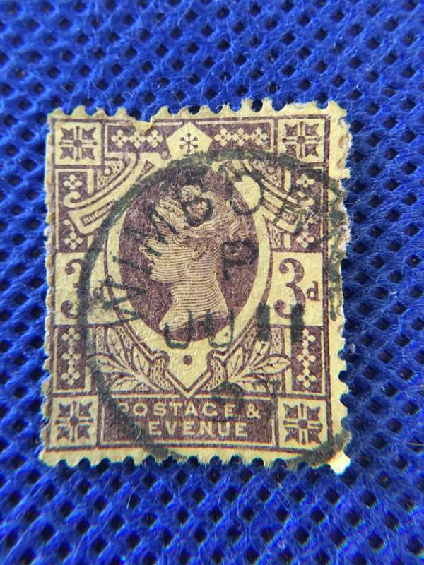 GREAT BRITAIN QUEEN VICTORIA USED STAMP 3D