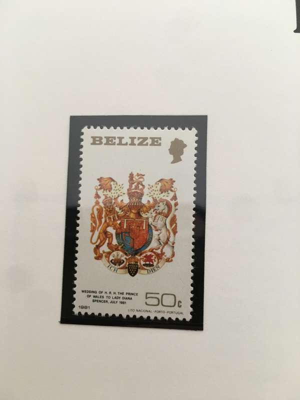 BELIZE - ROYAL WEDDING OF H.H. PRINCE CHARLES & LADY DIANA - 1981 - SET OF 6 MINT STAMPS