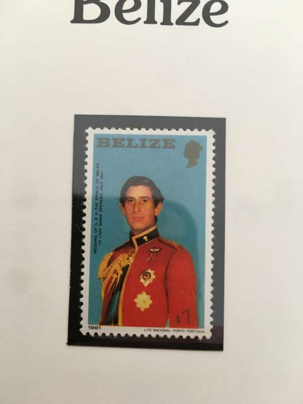 BELIZE - ROYAL WEDDING OF H.H. PRINCE CHARLES & LADY DIANA - 1981 - SET OF 6 MINT STAMPS