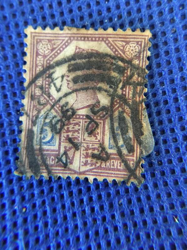 QUEEN VICTORIA 1887 USED POSTAGE STAMP