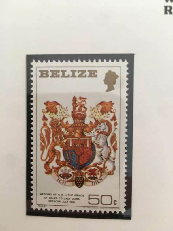 BELIZE - ROYAL WEDDING OF H.H. PRINCE CHARLES & LADY DIANA - 1981 - SET OF 6 MINT STAMPS