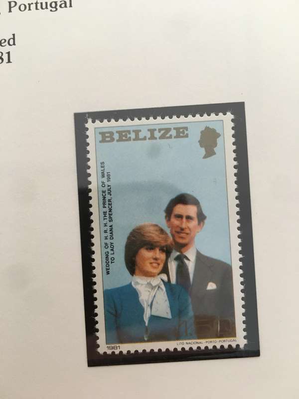 BELIZE - ROYAL WEDDING OF H.H. PRINCE CHARLES & LADY DIANA - 1981 - SET OF 6 MINT STAMPS