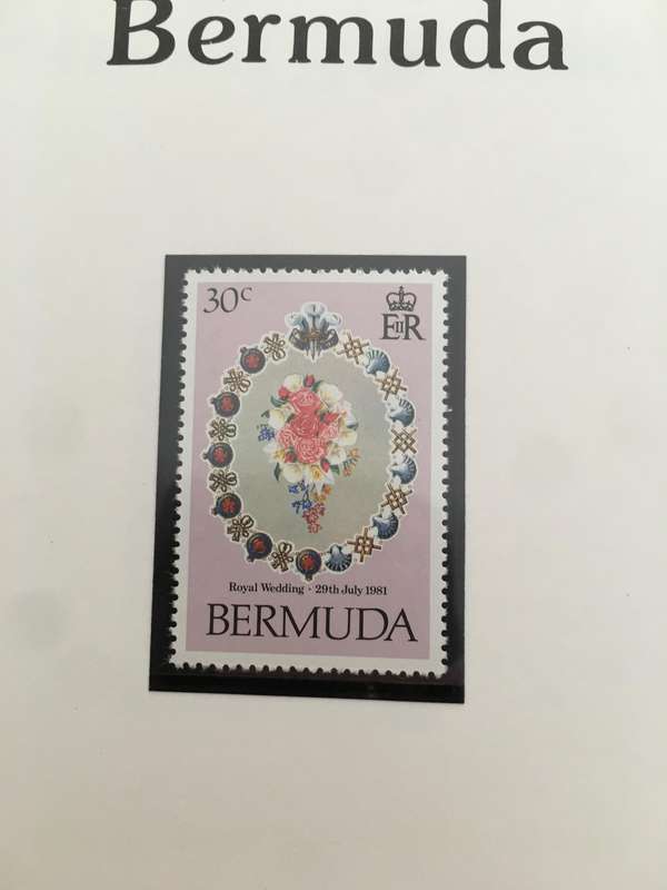 BERMUDA  ROYAL WEDDING OF H.H.  PRINCE CHARLES & LADY DIANA - 1981 - 3 MINT STAMPS