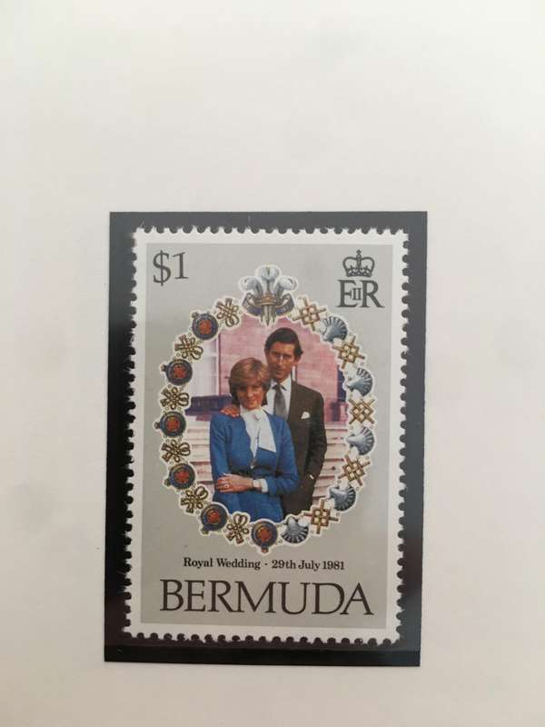 BERMUDA  ROYAL WEDDING OF H.H.  PRINCE CHARLES & LADY DIANA - 1981 - 3 MINT STAMPS