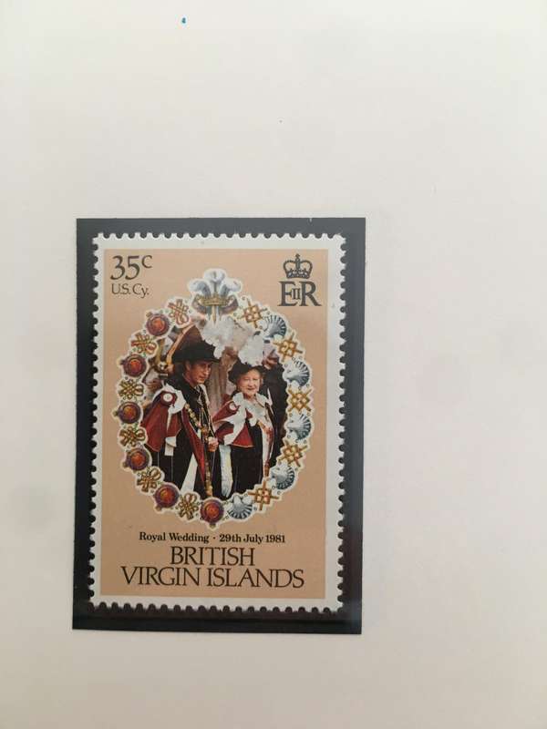 BRITISH VIRGIN ISLANDS - THE ROYAL WEDDING OF PRINCE CHARLES & LADY DIANA - 1981 3 MINT STAMPS