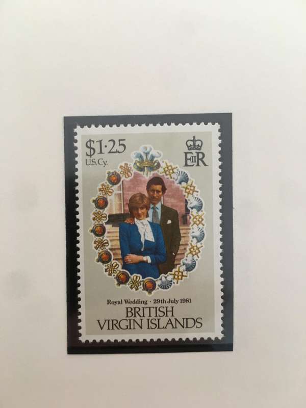 BRITISH VIRGIN ISLANDS - THE ROYAL WEDDING OF PRINCE CHARLES & LADY DIANA - 1981 3 MINT STAMPS