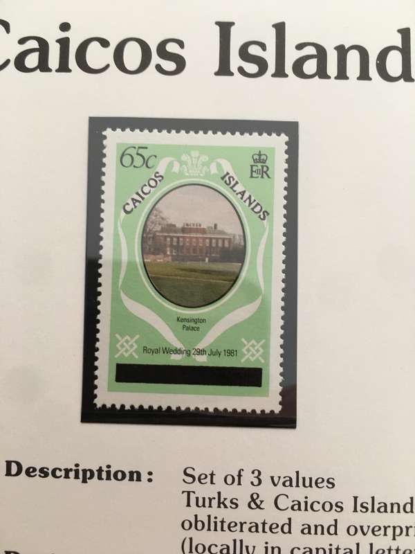 CAICOS ISLANDS - ROYAL WEDDING OF H.H. PRINCE CHARLES & LADY DIANA - 1981 - MINT STAMPS