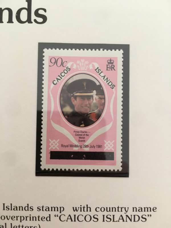CAICOS ISLANDS - ROYAL WEDDING OF H.H. PRINCE CHARLES & LADY DIANA - 1981 - MINT STAMPS