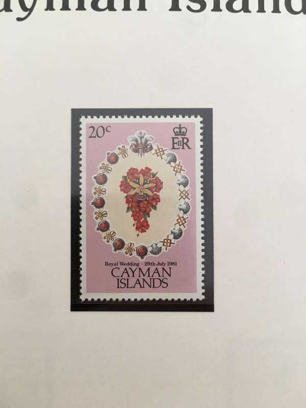 CAYMAN ISLANDS THE ROYAL WEDDING OF PRINCE CHARLES AND LADY DIANA 1981 MINT STAMPS