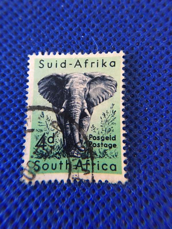 SOUTH AFRICA - 4D USED ELEPHANT STAMP