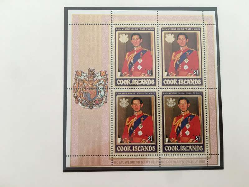 COOK ISLANDS - ROYAL WEDDING OF PRINCE CHARLES AND DIANA 1981 MINI MINT SHEET