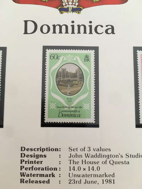 DOMINICA - ROYAL WEDDING OF PRINCE CHARLES AND LADY DIANA - 1981