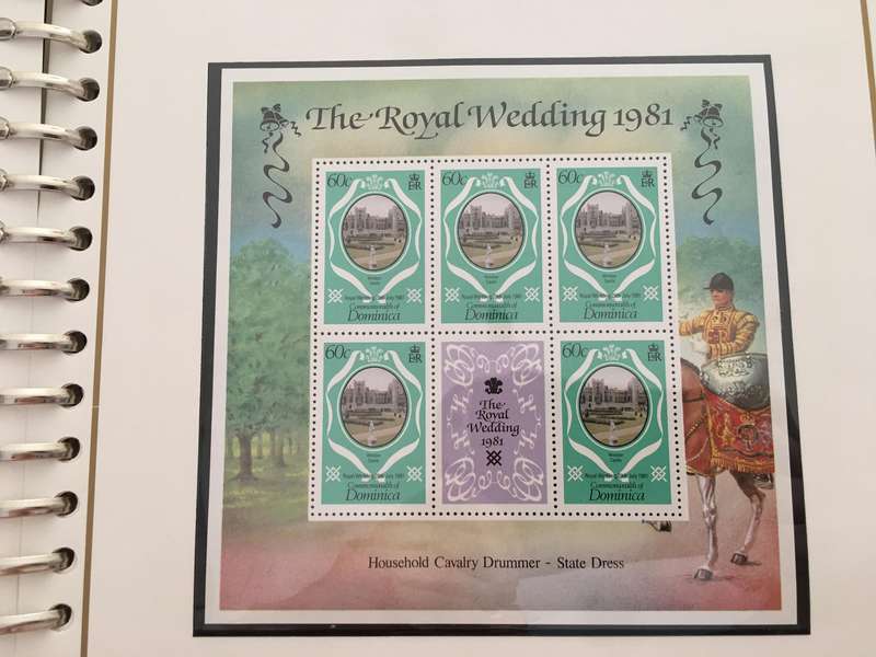 DOMINICA - ROYAL WEDDING OF PRINCE CHARLES AND LADY DIANA - 1981 - SHEET OF STAMPS