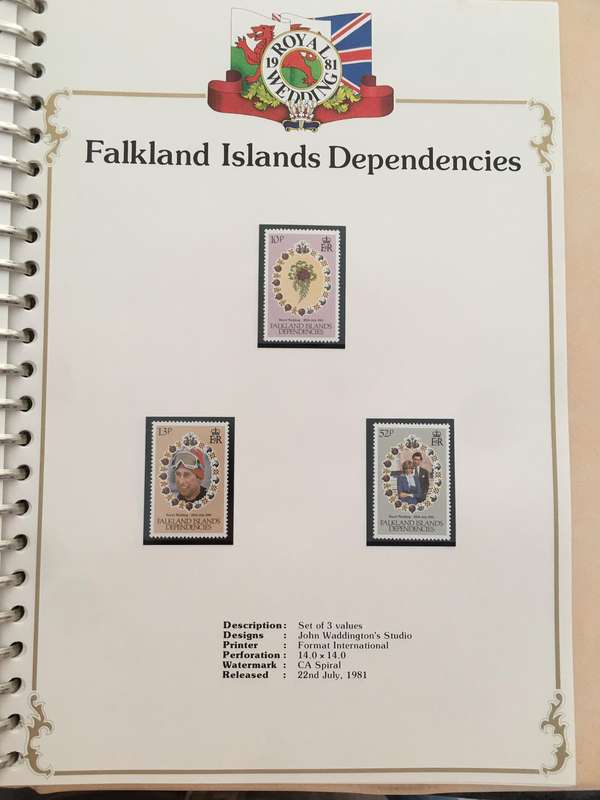 FALKLAND ISLANDS DEPENDENCIES - THE ROYAL WEDDING OF PRINCE CHARLES AND LADY DIANA - 1981