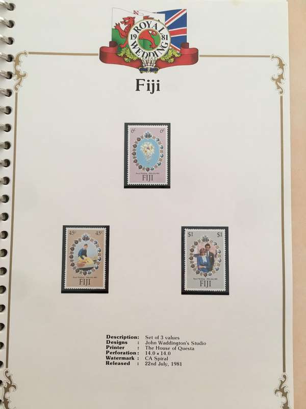FIJI- ROYAL WEDDING OF PRINCE CHARLES  AND  LADY DIANA - 1981