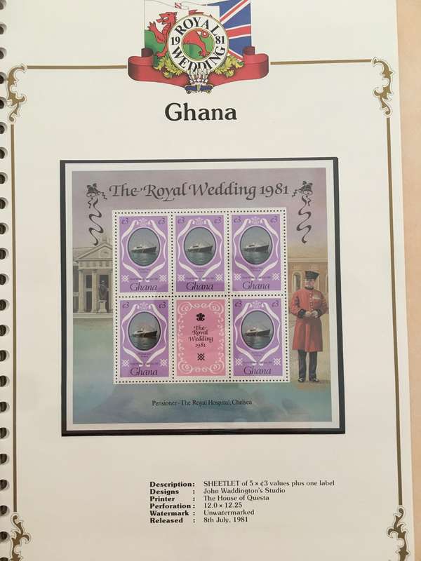 GHANA - ROYAL WEDDING OF PRINCE CHARLES AND LADY DIANA - 1981