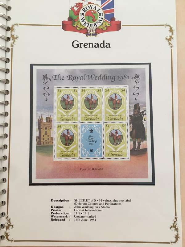 GRENADA - ROYAL WEDDING OF PRINCE CHARLES AND LADY DIANA 1981 -  MINT STAMPS