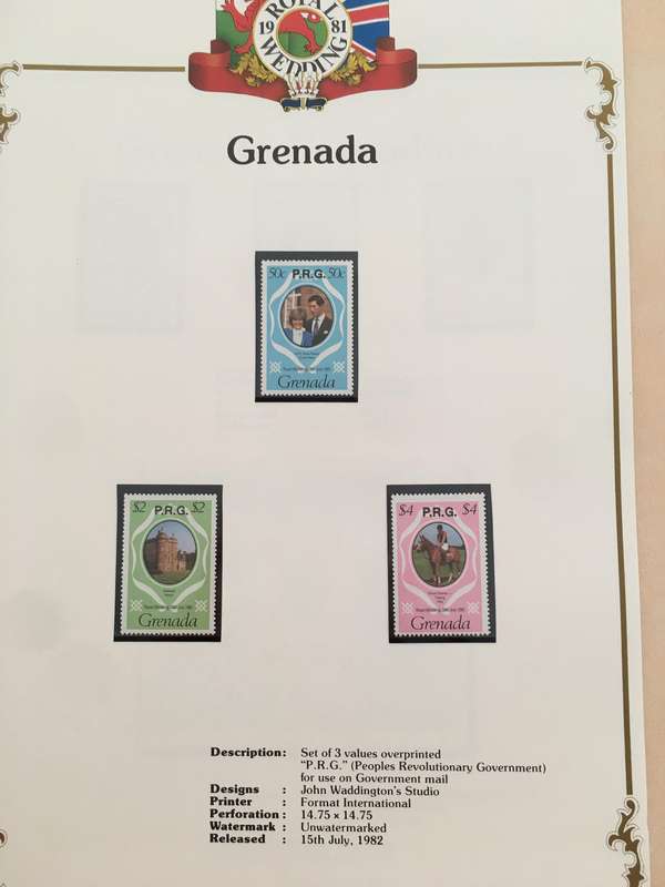 GRENADA - ROYAL WEDDING OF PRINCE CHARLES AND LADY DIANA 1981 -  MINT STAMPS