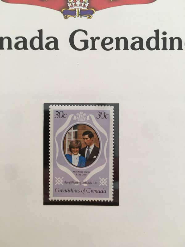 GRENADA GRENADINES - THE ROYAL WEDDING OF PRINCE CHARLES AND LADY DIANA 1981 - MINT STAMPS