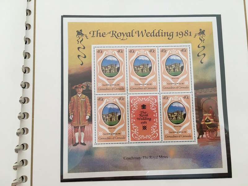 GRENADA GRENADINES - THE ROYAL WEDDING OF PRINCE CHARLES AND LADY DIANA 1981 - MINT STAMPS