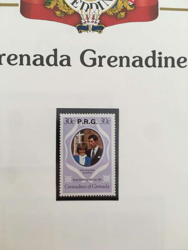 GRENADA GRENADINES - THE ROYAL WEDDING OF PRINCE CHARLES AND LADY DIANA 1981 - MINT STAMPS