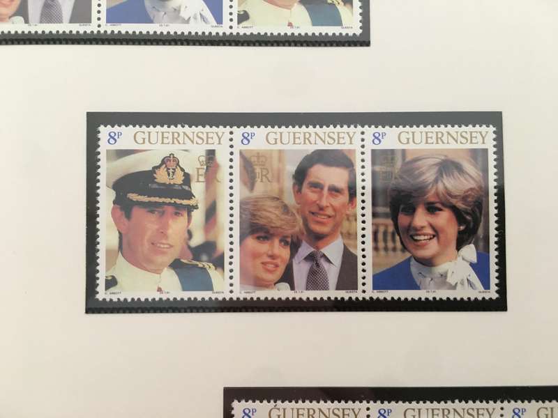 GUERNSEY - ROYALY WEDDING OF PRINCE  CHARLES AND LADY DIANA - 1981 MINT STAMPS