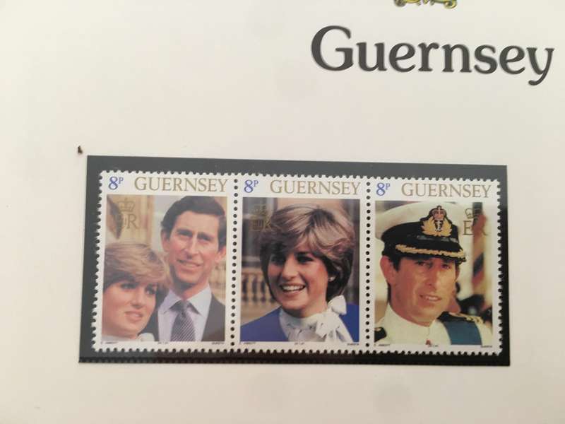 GUERNSEY - ROYALY WEDDING OF PRINCE  CHARLES AND LADY DIANA - 1981 MINT STAMPS