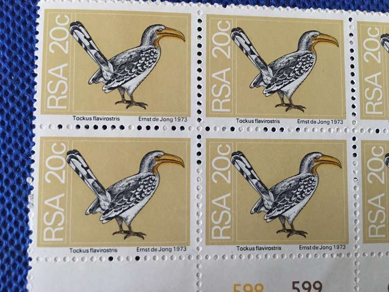 SOUTH AFRICA 1976 20c BLOCK OF 6 STAMPS MINT