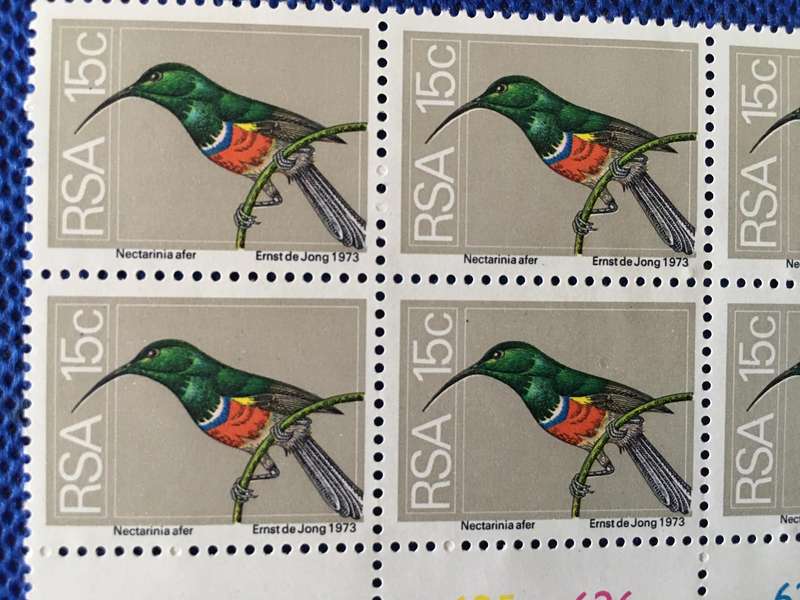 SOUTH AFRICA - MINT BLOCK OF STAMPS 15c