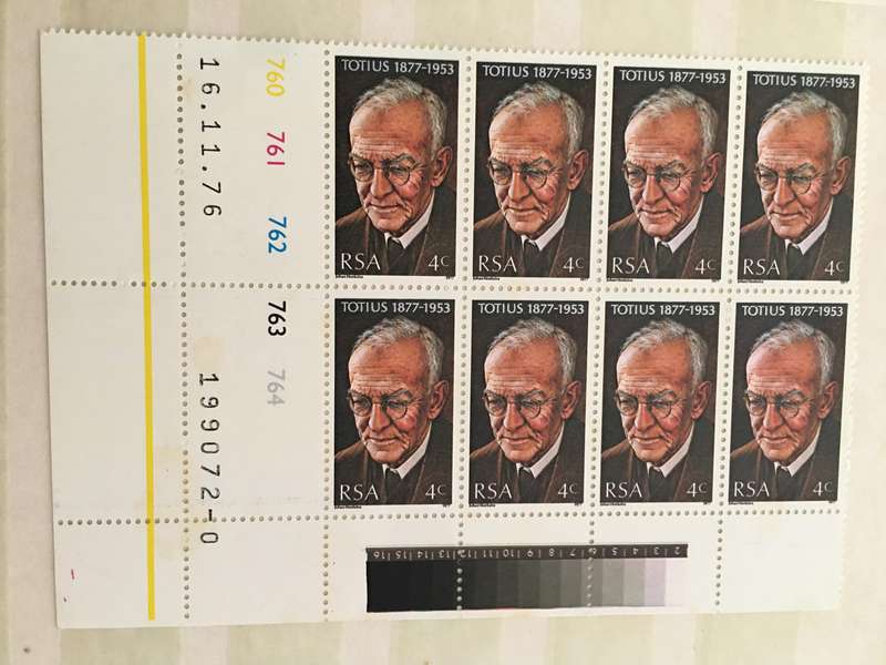 SOUTH AFRICA MINT BLOCK OF STAMPS 1977