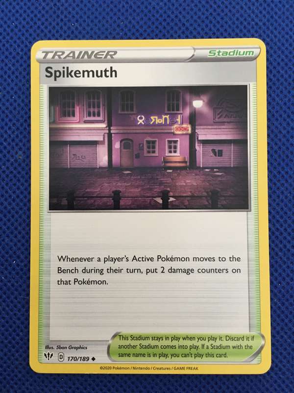 POKEMON TRAINER TRADING CARD - SPIKEMUTH