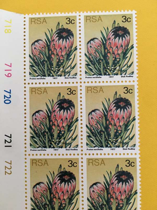SOUTH AFRICA 3c PROTEA MINT BLOCK