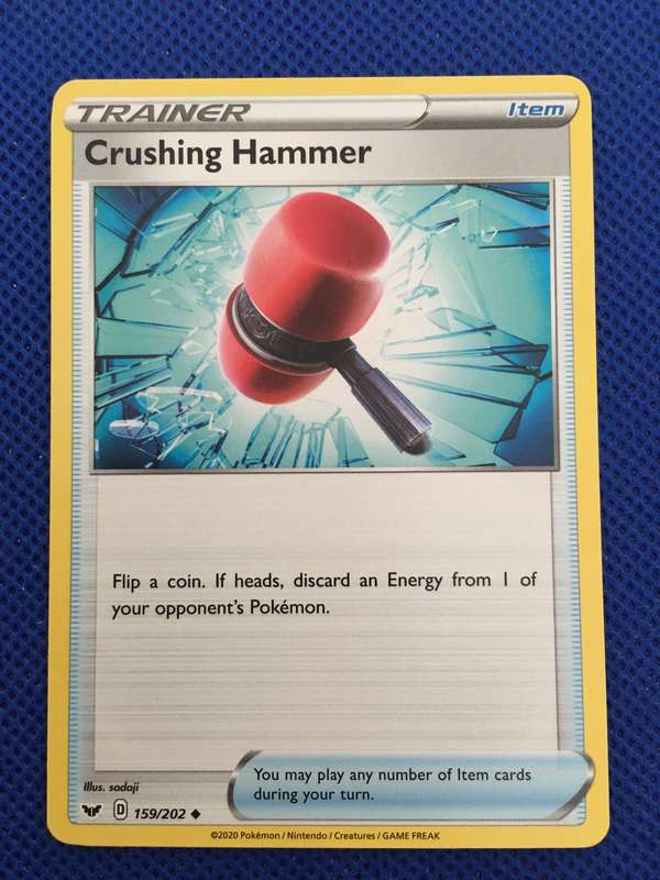 POKEMON TRAINER TRADING CARD - CRUSHING HAMMER
