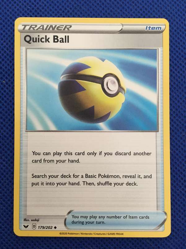 POKEMON TRADING CARD  - TRAINER - QUICK BALL