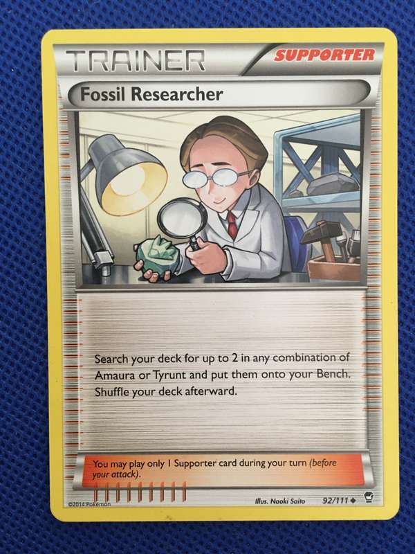 POKEMON TRADING CARD - TRAINER - FOSSIL RESEARCHER
