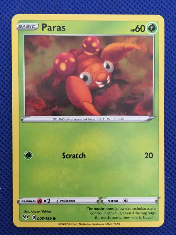 POKEMON TRADING CARD - PARAS - 2020